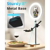 UBeesize 12" Desk Ring Light with Stand and Phone Holder,