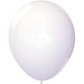144 Latex Balloons 12" with Clips and Curling Ribbon - White