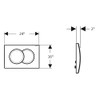 Geberit Delta01 115.107.11.1 Actuator Plate White