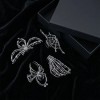 4pcs Pinzas Para Cabello Araña Con Strass Punk Fiesta