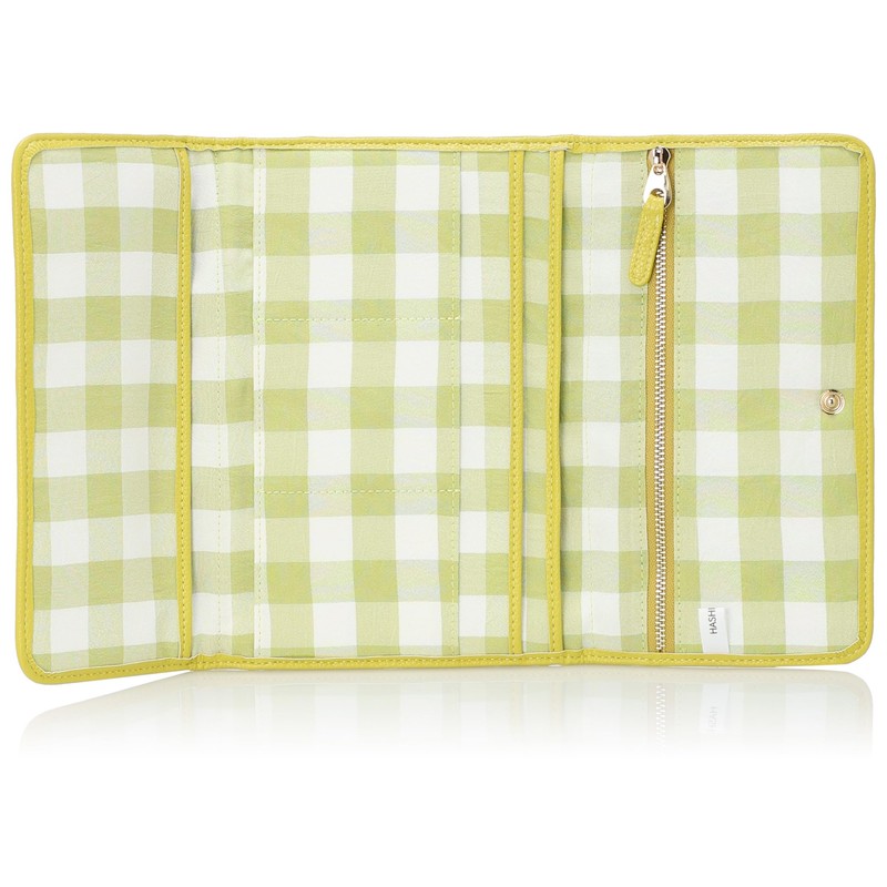 Hazel Clutch Gingham Maternal and Child Notebook Case (S), rime