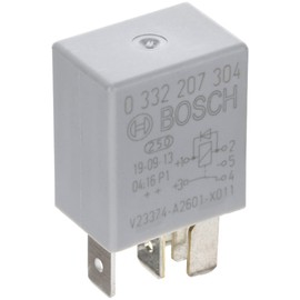 Bosch 0332207304 Micro Relay 12V 20A, IP5K4, Operating Temperature from -40 Degree to 85 Degree C, 5 Pin Relay with diode