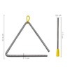 TRIXES 4 Inch Triangle Musical Instruments - Play with Percussion
