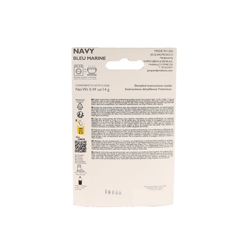 Jaquard IDYE Navy Fabric Dye for Natural Fabrics and Clothes