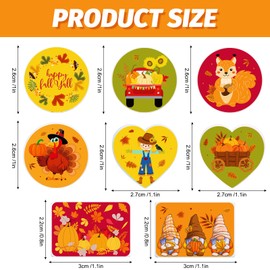 JarThenaAMCS 16Pcs Fall Silicone Focal Beads Autumn Cartoon Round Rectangle Heart Shape Loose Rubber Beads for Thanksgiving DIY Crafts Bracelets Keychain Pen Making