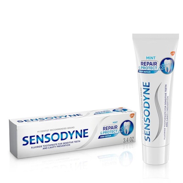 Sensodyne Repair and Protect Whitening Toothpaste, Toothpaste for Sensitive Teeth