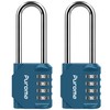 Puroma 2 Pack 2.6 Inch Long Shackle Combination Lock 4