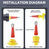 Caulking Tool Kit, Rubber Caulking Kit Reusable Caulking Nozzle Applicator
