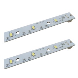 SUNJCO 2pcs WR55X26671 Replacement Refrigerators LED Light Board Compatible for GE GSS25GMPECES GSS25GMPJCES GSS25GSHDCSS GSS25GYPBCFS GSS25GYPECFS GSS25GYPFCFS GSS25GYPJCFS GSS25IENWHDS