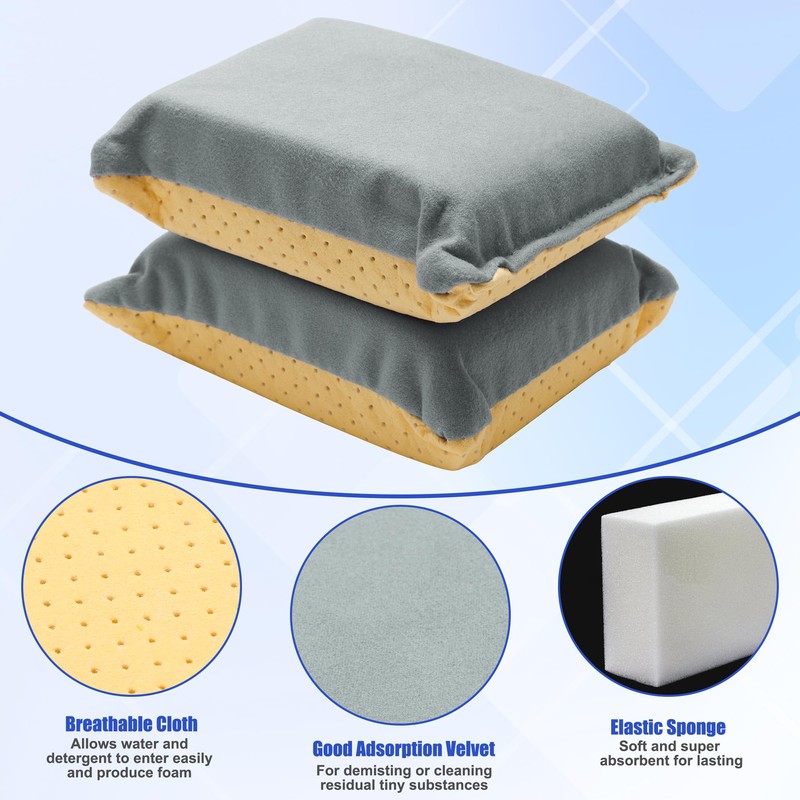 Anglekai 2PCS Window Defogger Sponge, Absorbent Window Glass Defogger Car