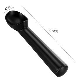 Cuchara Para Helado Profesional, Cuchara Helado de Acero Inoxidable Multiusos, Ideal para Sandía, Postres, Familias y Tiendas de Dulces, Fácil de Usar y Duradera(Plateado)