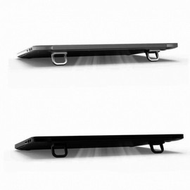 Attachable Mini Laptop Stand, 2 Legs Pack, Stand, Kickstand, Foldable Portable Cooler, Cooling Pad / 부착식 미니 노트북받침대 다리 2개입 거치대 킥스탠드 접이식 휴대용 쿨러 쿨링 패드