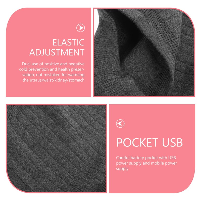 Gatuida Womens Belts Cashmere Waist Warmer,Wool Warming Belt Elastic Lower