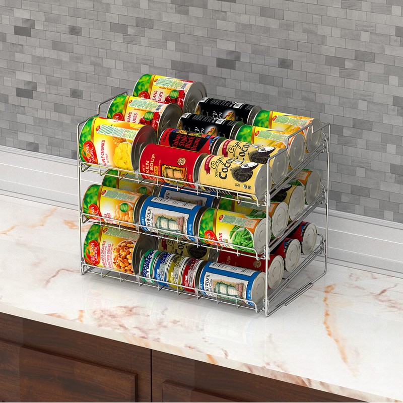 Deco Brothers Stackable Can Rack Organizer for Kitchen and Pantry,