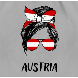 Shirtracer - Gym Bag Backpack – Football World Cup – Bags – Cool Austria Design Austria Style, 01 Light Grey, Unit size