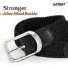 LEACOOLKEY 2 Pack Stretch Belts for Men Elastic Woven Braided