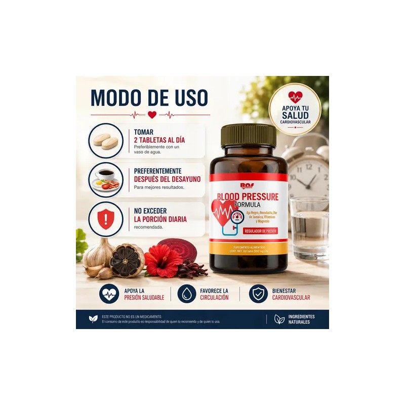 Blood Pressureregulador De Presión 60 Tab