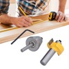 1/2in Router Bit 6 Bearing Slot Cutter for Multiple Depth