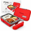 PLUS Self-Heated Cordless Lunch Box & Food Warmer, Ruby