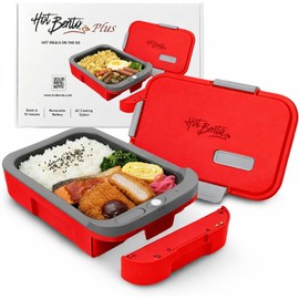 PLUS Self-Heated Cordless Lunch Box & Food Warmer, Ruby