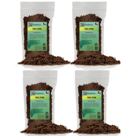Premium New Zealand Tree Fern by GARDENERA - 20 Quart - Orchid and Epiphytal Plants Growing Medium and Reptile Substrate (4 Bags of 5 Quart)