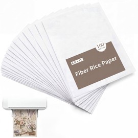 Maitys 100 Sheets 8.5" x 11" Rice Paper for Decoupage, Printable A4 Size Paper for Inkjet and Laser Printer, Natural Fiber for Painting, Calligraphy, DIY Crafts & Gift Wrap