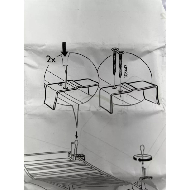 IKEA SULTAN Connector for mattress bases bed 2 pack NEW