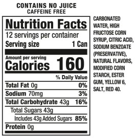 Crush Caffeine Free Orange Soda Pop, 12 fl oz, (12 Pack Cans) Free Shipping