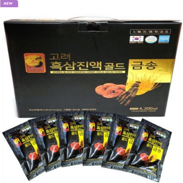 Geumsong Goryeo Black Ginseng Extract Gold 70ml x 60ea / 금송 고려흑삼진액골드 70ml x 60ea