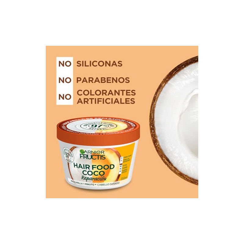 Garnier Fructis Hair Food Coco Mascarilla Reparadora Cabello Dañado 350