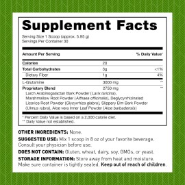 Amy Myers MD Leaky Gut Revive Powder for Leaky Gut Repair -L Glutamine, Slippery