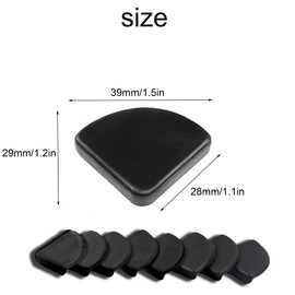 Pack of 20 Furniture Corner Protectors, Soft Corner Protection, Baby Protection, Shock Protection, Black Edge Protection, Corner Protection for Table and Furniture Corners, Shock Protection for Baby
