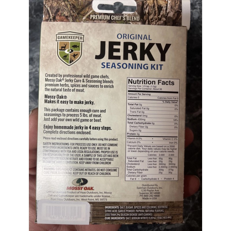 Gamekeeper Mossy Oak® Gamekeeper ™ Original Jerky Seasoning Kit Zero