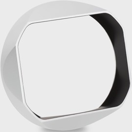 Haoge Metal Square Lens Hood for Leica Q3-43 Q3 Digital Camera Accessories LH-LQ343W Silver