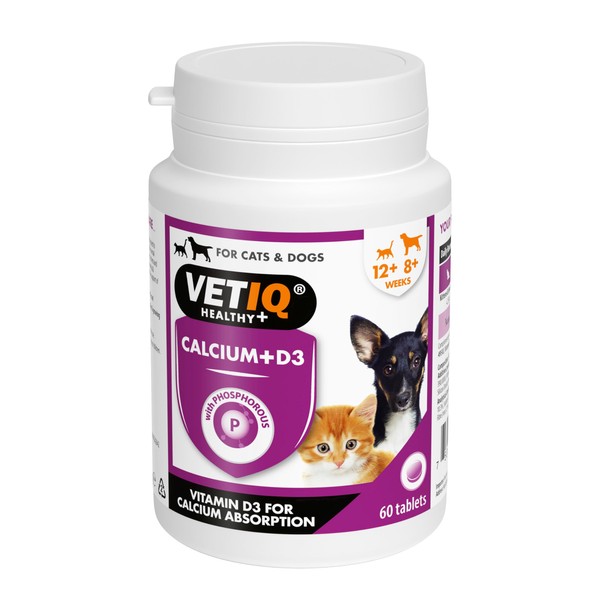VETIQ Calcium + D3 Supplement for Cats & Dogs with