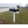 Handy Post for 3 S,M Mailboxes, 42-in x 31-in, White,
