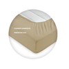 Exclusive home textile terry towelling fitted sheet premium brand., natural