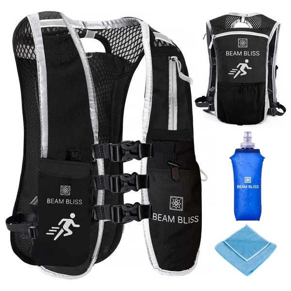 BEAM BLISS Running Vest for Women Men Adjustable Unisex Reflective