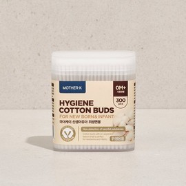 Mother-K 신생아 유아 위생면봉 300p Newborn Baby Hygiene Cotton Swabs 300p