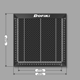 Dofiki Honeycomb Laser Bed 235mm x 235mm Laser Honeycomb Cutting Bed, 9.25” x 9.25” Small Metal Honeycomb Table Compatible with Ender 3 Ender 3 V2 Series 3D Printer Laser Engraver
