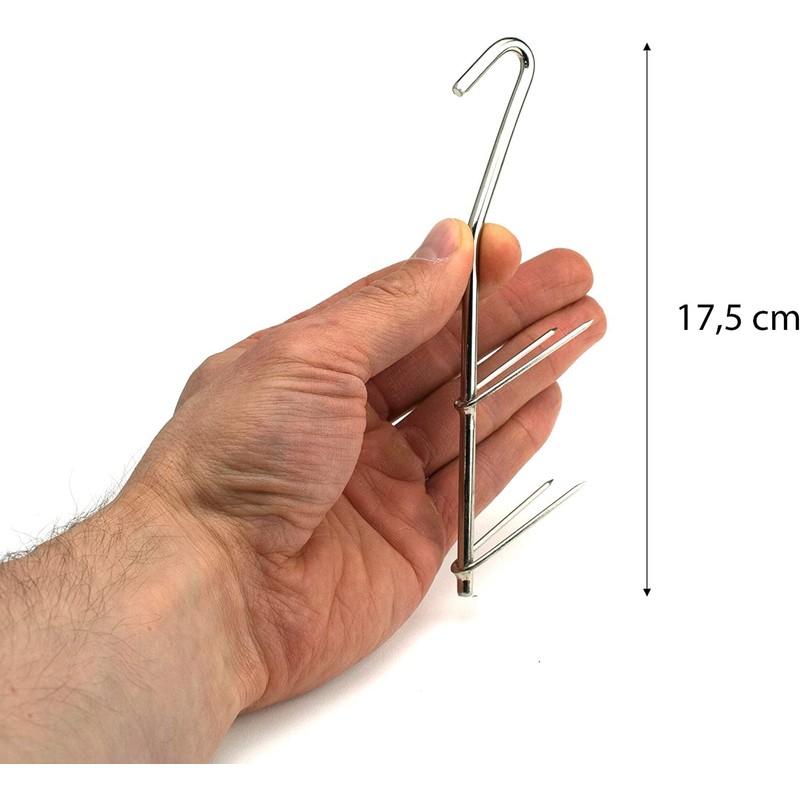 Zite Fishing Smoking Hooks Set - 12 Pieces V-Shaped Hooks