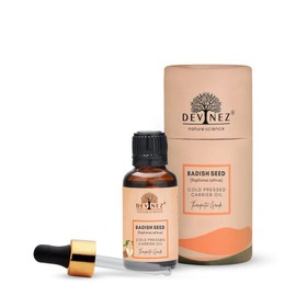 Devinez Radish Cold-Pressed Oil, 50ml 100% Pure, Natural & Undiluted for dry skin, rashes, and cracks, Fights Hair Fall, Eliminates Dandruff, Shiny & Healthy Hair,