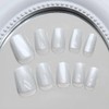 Enppode Short Press on Nails Square Fake Nails Glossy Stick