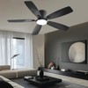 Ayaoty 52 Inch Low Profile Ceiling Fans with Lights and