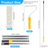 Paint Roller with Telescopic Rod, 30-137 cm, Removable 4 Sections,