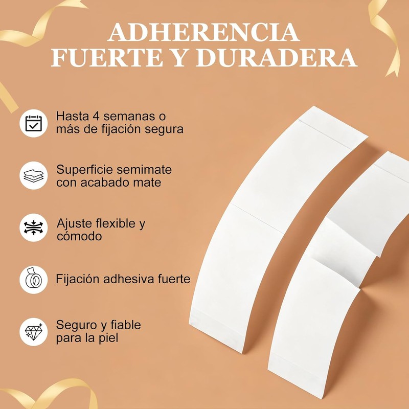 72 Unids/Bolsa Peluca Cinta Adhesiva de Doble Cara, Cinta para