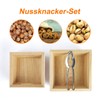 Nutcracker Set - Nutcracker Set with 2 Bamboo Bowls for