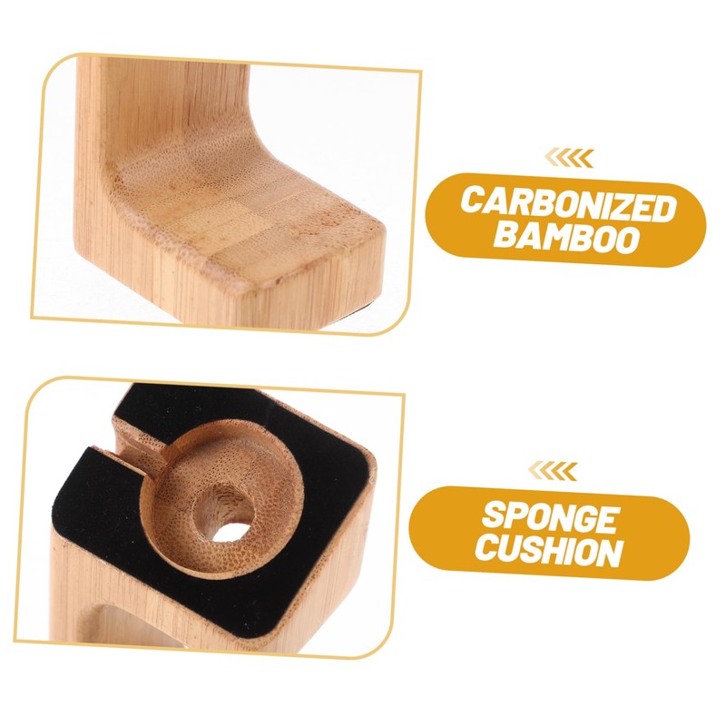 LALAFINA 1Pc Bamboo Smart Watch Charging Stand Durable Lightweight Charging