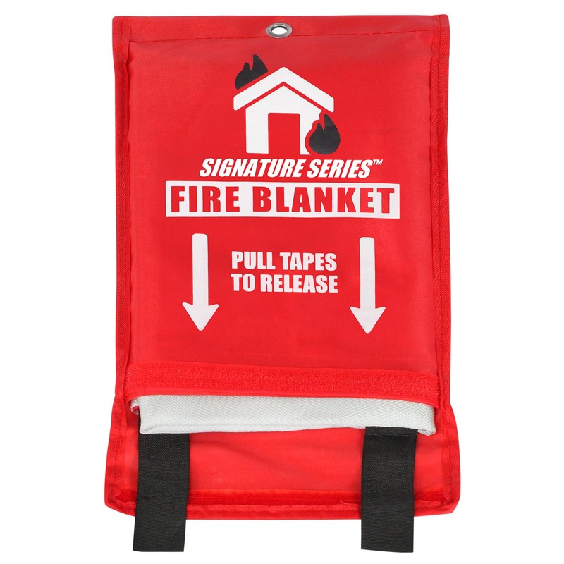 Signature Series Fire Blanket, Flame Suppression Fiberglass Blanket for Home