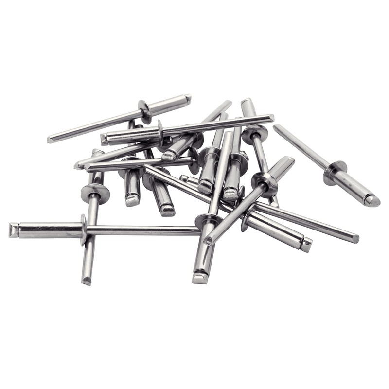 Rapid Rivets Stainless Steel Including Drill Bit, 4.8 x 25